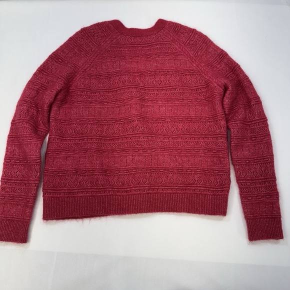 Sezane Eya Cardigan Sweater Kid Mohair Wool Blend Pink XXS Oversized Quiet Luxe - Picture 8 of 15